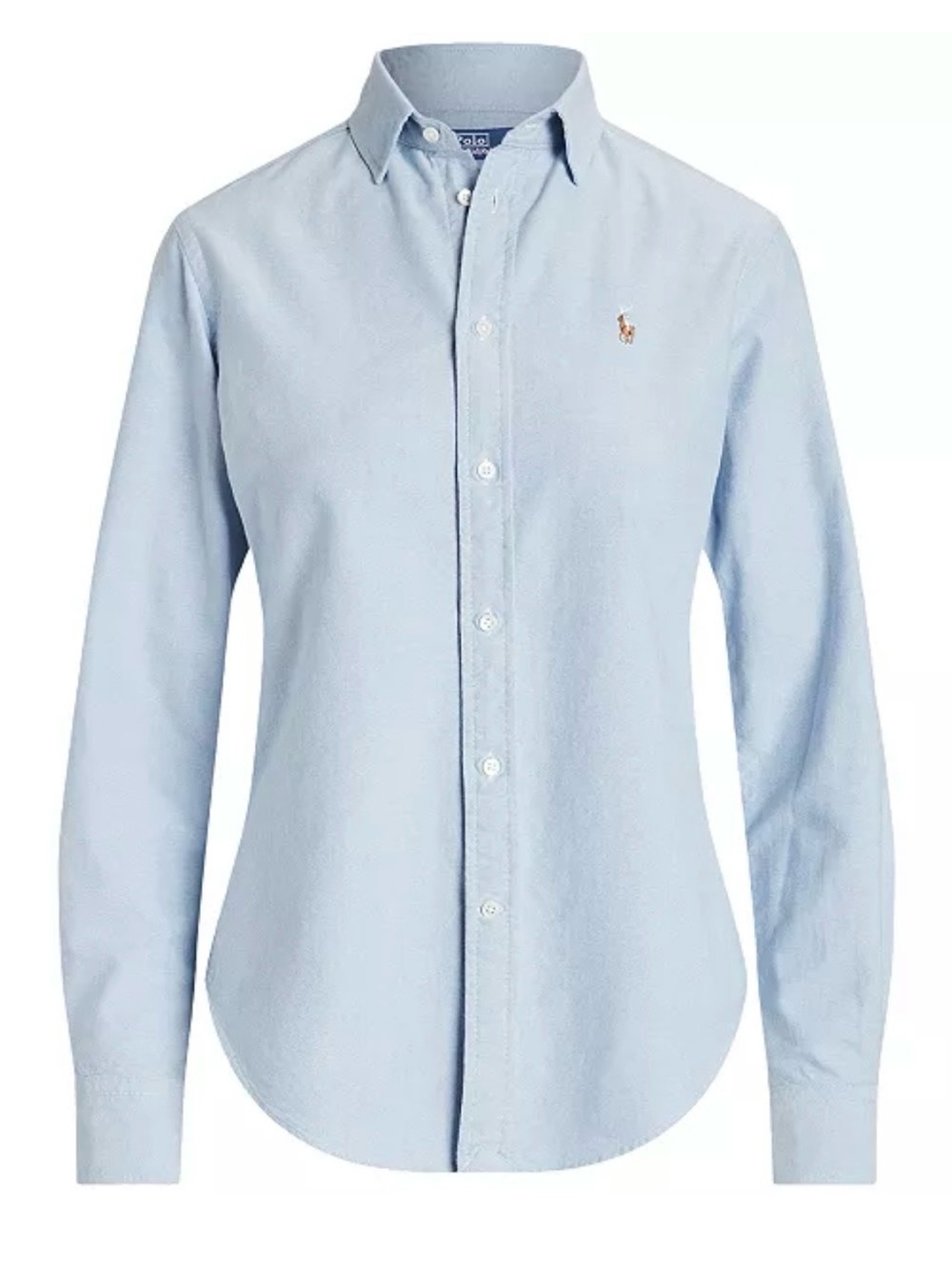 Ralph Lauren Women’s Light Blue Oxford Button-Down Shirt - Slim Fit